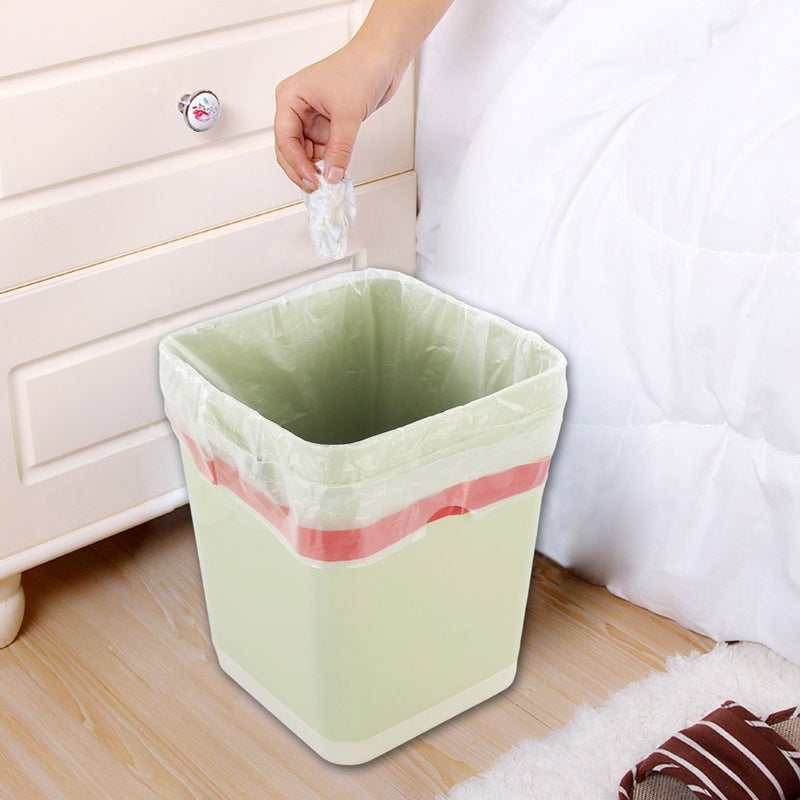 Pekky 3 Gallon Small Drawstring Trash Bags, Clear (120 Counts/3 Rolls) - Image 4